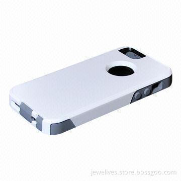 Hybrid case for iPhone 5, made of PC + silicone, high protective cover